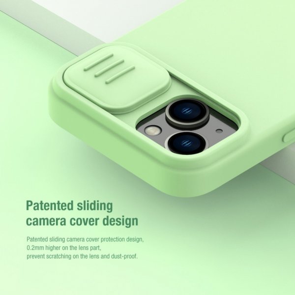 Nillkin iPhone 14 Plus Cover CamShield Silky MagSafe Grøn