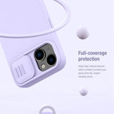 Nillkin iPhone 14 Plus Cover CamShield Silky MagSafe Lilla
