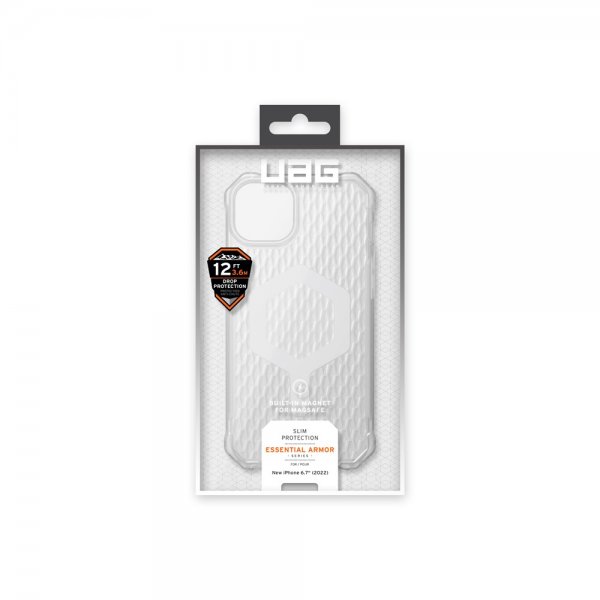 Urban Armor Gear (UAG) iPhone 14 Plus Cover Essential Armor MagSafe Frosted Ice