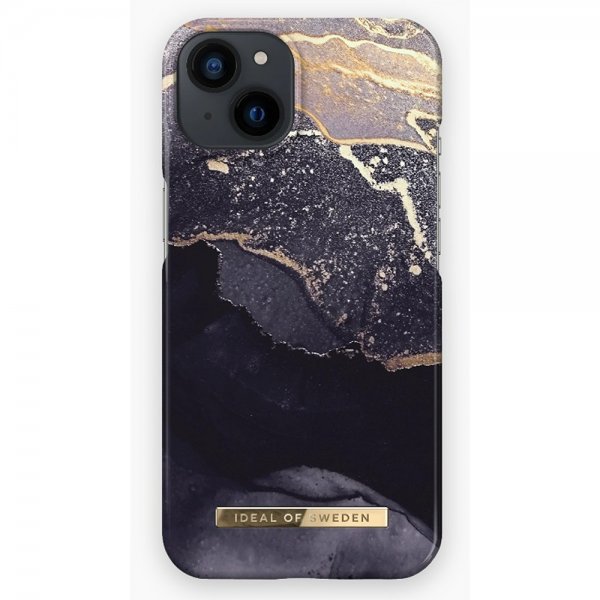 Ideal of Sweden iPhone 14 Plus Cover Fashion Case MagSafe Golden Twilight Marble