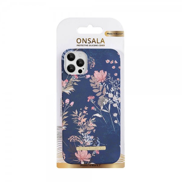 Onsala iPhone 14 Plus Cover Fashion Edition Dark Flower