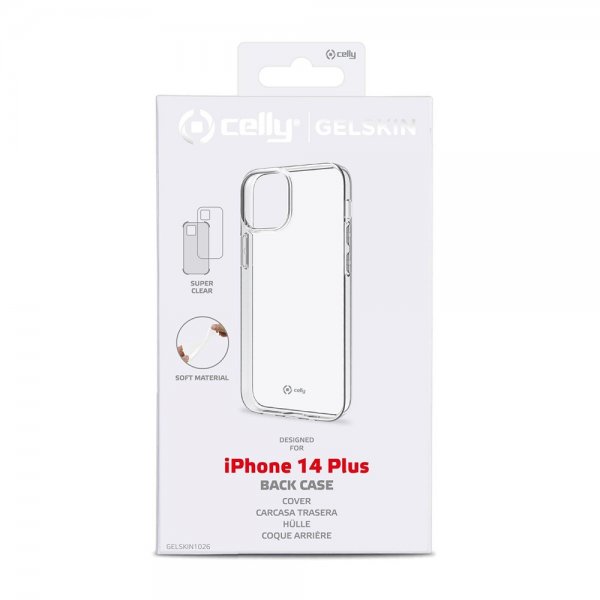 Celly iPhone 14 Plus Cover GELSKIN Transparent