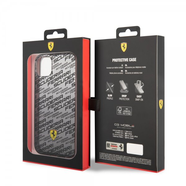 Ferrari iPhone 14 Plus Cover Gradient Scuderia Sort