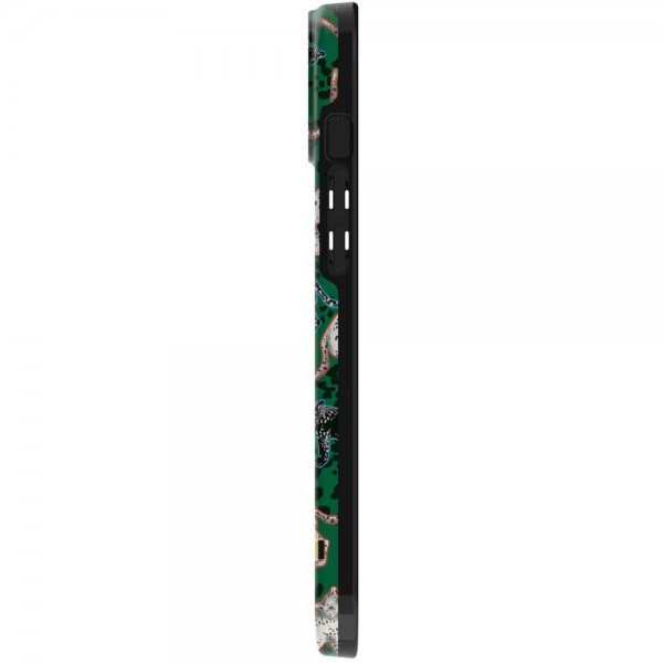 Richmond & Finch iPhone 14 Plus Cover Green Leopard