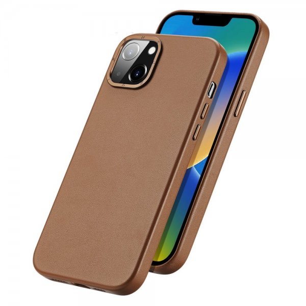 Dux Ducis iPhone 14 Plus Cover Grit Series MagSafe Brun