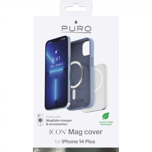 Puro iPhone 14 Plus Cover ICON Mag Blå