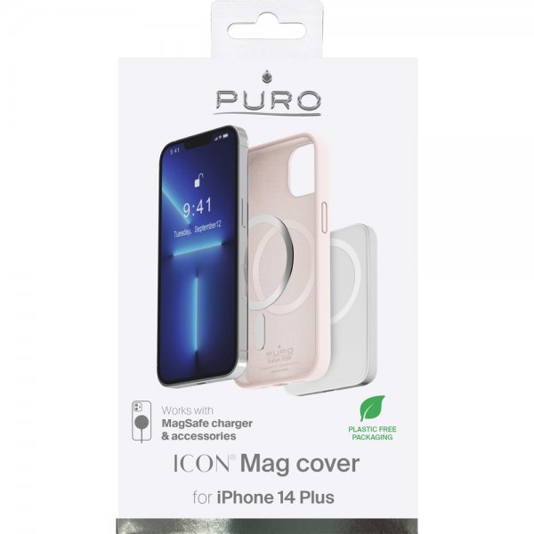 Puro iPhone 14 Plus Cover ICON Mag Rosa