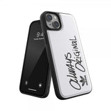 Adidas iPhone 14 Plus Cover Inlay Embroidery Case Hvid Sort