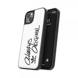 Adidas iPhone 14 Plus Cover Inlay Embroidery Case Hvid Sort