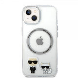 Karl Lagerfeld iPhone 14 Plus Cover Karl & Choupette MagSafe Transparent