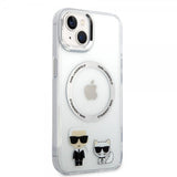 Karl Lagerfeld iPhone 14 Plus Cover Karl & Choupette MagSafe Transparent