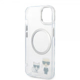 Karl Lagerfeld iPhone 14 Plus Cover Karl & Choupette MagSafe Transparent