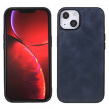 X-Level iPhone 14 Plus Cover Lædertekstur Blå