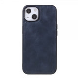 X-Level iPhone 14 Plus Cover Lædertekstur Blå