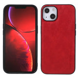 X-Level iPhone 14 Plus Cover Lædertekstur Rød