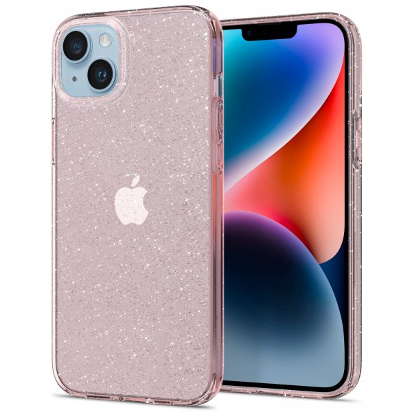 Spigen iPhone 14 Plus Cover Liquid Crystal Glitter Rose Quartz
