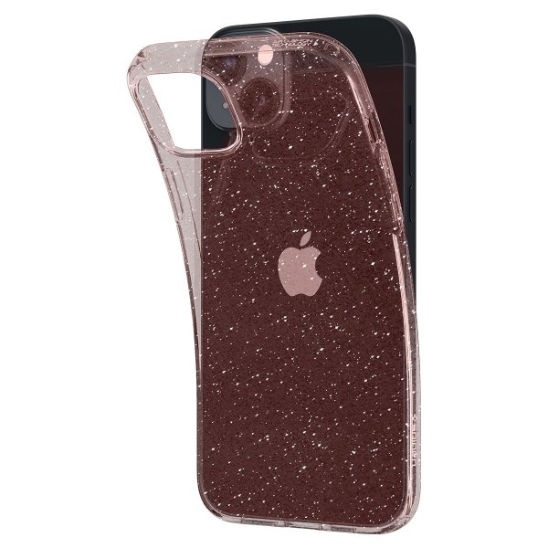 Spigen iPhone 14 Plus Cover Liquid Crystal Glitter Rose Quartz