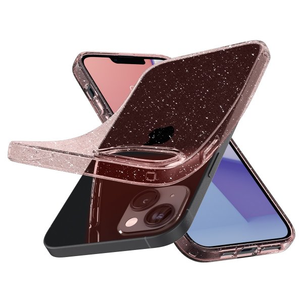 Spigen iPhone 14 Plus Cover Liquid Crystal Glitter Rose Quartz