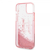 Karl Lagerfeld iPhone 14 Plus Cover Liquid Glitter Big Logo Rosa