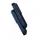 Baseus iPhone 14 Plus Cover Liquid Silica Gel MagSafe Blå