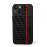 AMG iPhone 14 Plus Cover Liquid Silicone Carbon Pattern Sort