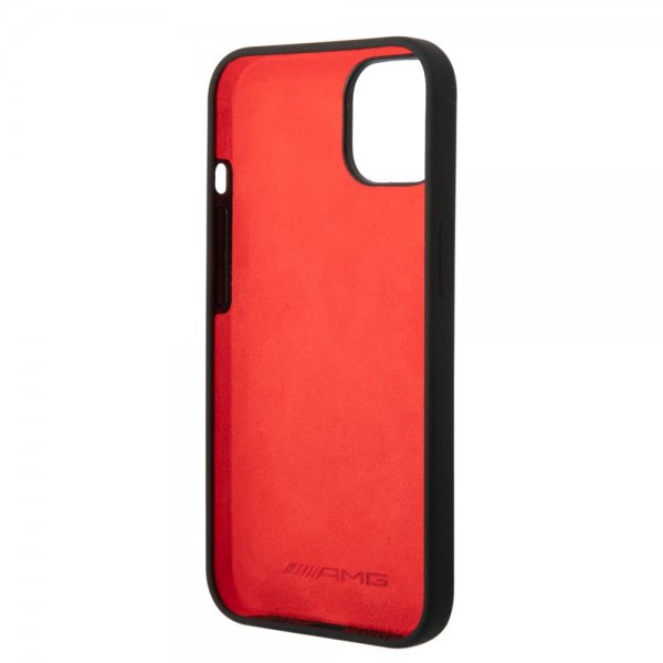 AMG iPhone 14 Plus Cover Liquid Silicone Carbon Pattern Sort