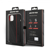 AMG iPhone 14 Plus Cover Liquid Silicone Carbon Pattern Sort