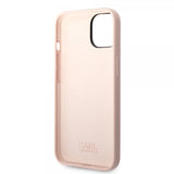 Karl Lagerfeld iPhone 14 Plus Cover Liquid Silicone Choupette Rosa