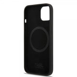 Karl Lagerfeld iPhone 14 Plus Cover Liquid Silicone Karl & Choupette MagSafe Sort
