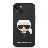 Karl Lagerfeld iPhone 14 Plus Cover Liquid Silicone Karl MagSafe Sort