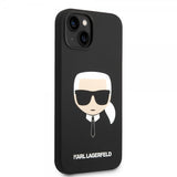 Karl Lagerfeld iPhone 14 Plus Cover Liquid Silicone Karl MagSafe Sort