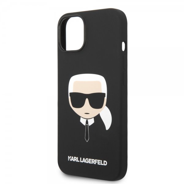 Karl Lagerfeld iPhone 14 Plus Cover Liquid Silicone Karl MagSafe Sort