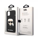 Karl Lagerfeld iPhone 14 Plus Cover Liquid Silicone Karl MagSafe Sort