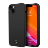 Mercedes Benz iPhone 14 Plus Cover Flydende Silikone Sort
