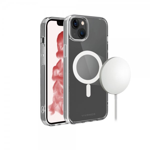 Vivanco iPhone 14 Plus Cover Mag Steady Transparent