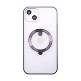 Rvelon iPhone 14 Plus Cover Roterbart MagSafe Stativ Lilla
