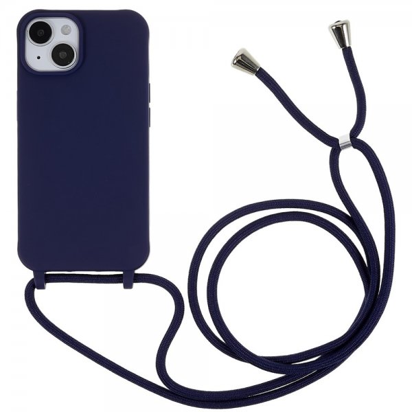 iPhone 14 Plus Cover med Rem Blå