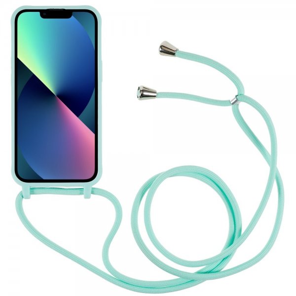 iPhone 14 Plus Cover med strop Grøn