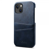 iPhone 14 Plus Cover med to Kortlommer Blå