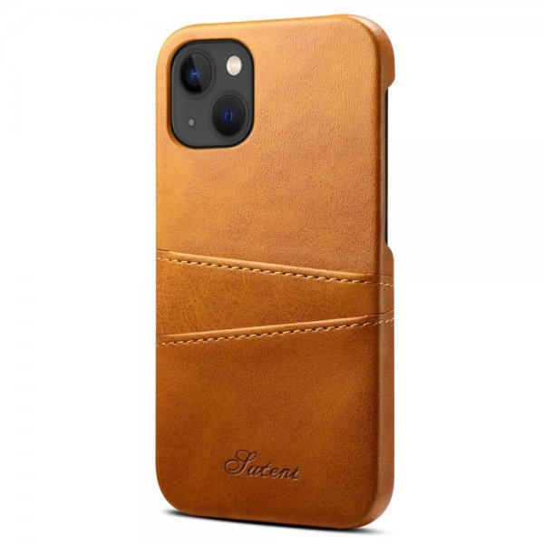 iPhone 14 Plus Cover med to Kortlommer Khaki