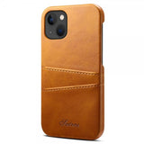 iPhone 14 Plus Cover med to Kortlommer Khaki