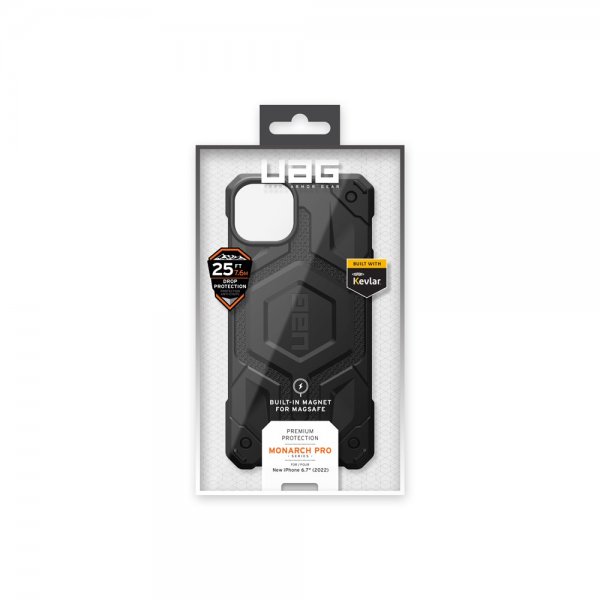Urban Armor Gear (UAG) iPhone 14 Plus Cover Monarch Pro MagSafe Kevlar Black