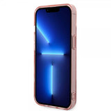 Karl Lagerfeld iPhone 14 Plus Cover Monogram Vertical Stripe Rosa