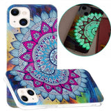 iPhone 14 Plus Cover Motiv Blå Mandala