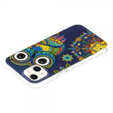 iPhone 14 Plus Cover Motiv Farverig Ugle