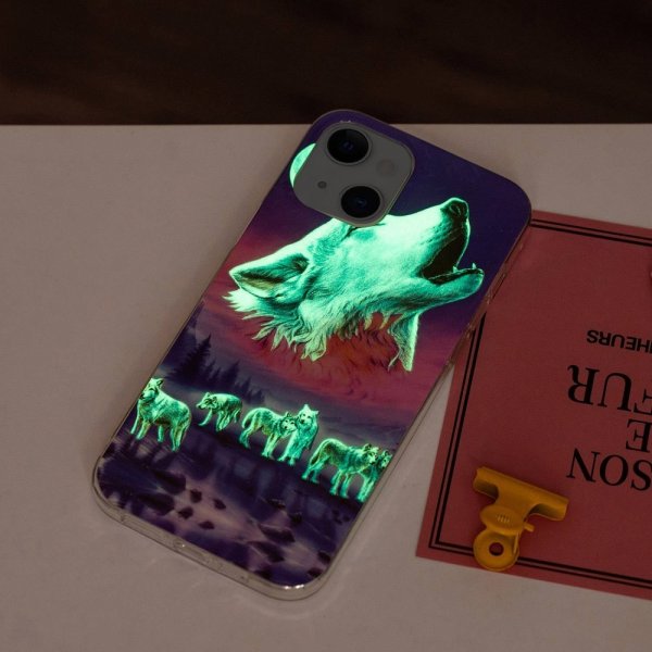 iPhone 14 Plus Cover Motiv Hylende Ulv
