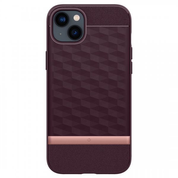 Caseology iPhone 14 Plus Cover Parallax Mag Burgundy Bean