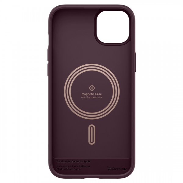 Caseology iPhone 14 Plus Cover Parallax Mag Burgundy Bean