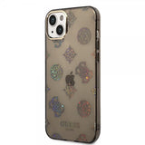 Guess iPhone 14 Plus Cover Peony Glitter Sort