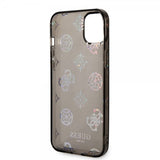 Guess iPhone 14 Plus Cover Peony Glitter Sort